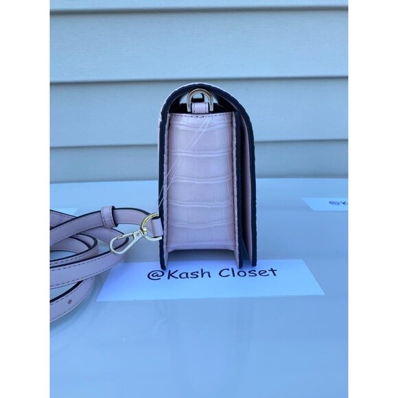 Michael Kors crossbody mercer small convertible clutch purse powder blush - Picture 4 of 12